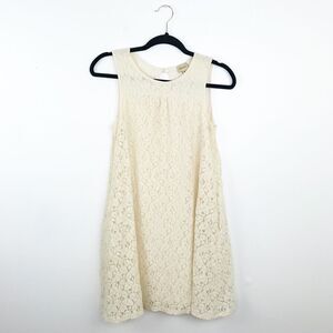 Ella Moss cream‎ lace swing trapeze dress